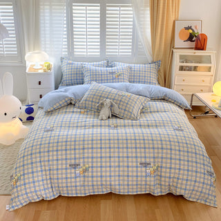 Buy good-friends Cotton Thickened Four-piece Dormitory Bed Sheet And Quilt Cover