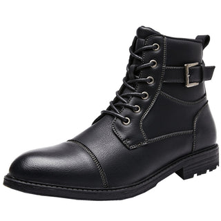 Men's Retro Lace Up High-top Martin Boots