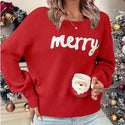 European And American Christmas Round-neck Long-sleeved Pullover