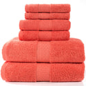 6 Pieces Cotton Towel Set