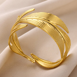 Buy b1636 Gold Stainless Steel Bracelet With Concave-convex Pattern