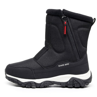 Buy thick-black-and-white Winter Outdoors Thick Snow Boots Men&#39;s