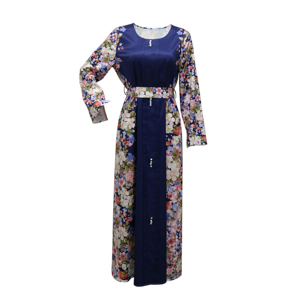 Middle East Print Dress Muslim Robe