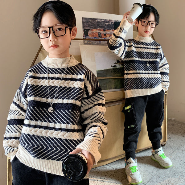 Hot Sale New Style Western Sweater For Boys Hedging Winter Clothes