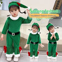 Christmas Clothing Photo Themed Baby Red Green Bell Bottoms Set