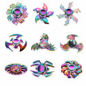 Colorful Alloy Fidget Spinner Electroplating Toy