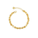 Alloy Gold-plated Beads Hollow Glossy Exquisite Bracelet