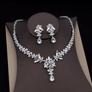 Buy nk-suit-silver Royal Queen Bridal Jewelry Sets For Women Luxury Tiaras Crow