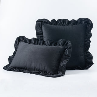 Buy black Nordic Velvet Lace Throw Pillows With Upholstered Living Room Sofa