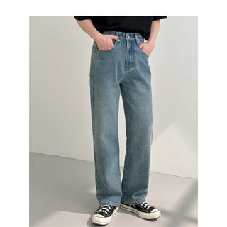 Men's Fashion Loose And Versatile Straight Jeans