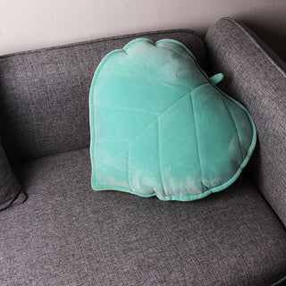 Buy light-blue 3D Heart Leaf Sofa Bed Throw Cushion Cute Kids Room Decoration Outdoor Reliner Chair Back Cushions Modern Home Decor