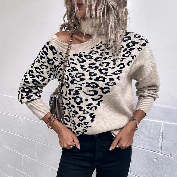 Women's Long-sleeved Sweater Shoulder-baring Sweater