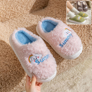 Men and Women Cute Cartoon Cotton Slippers