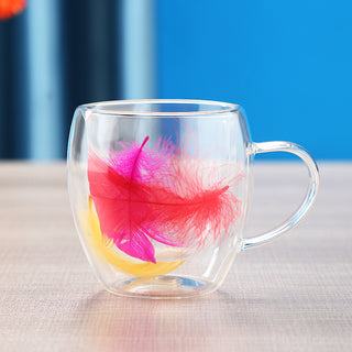 Buy 12-style Dried Flower Double Layer Glass Cup Real Flower Cyber Celebrity Style Quicksand Cup