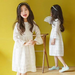 Fairy lace hollow dress