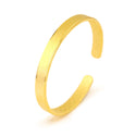 Copper Plated 24k Thick Gold Frosted Bracelet