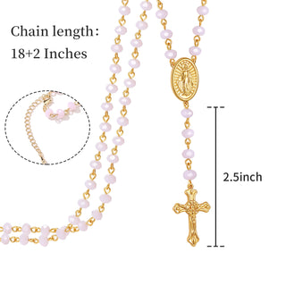 Buy pink Virgin Mary Necklace For Women