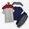 Men's Ice Silk Modal Short Sleeved Pants Set