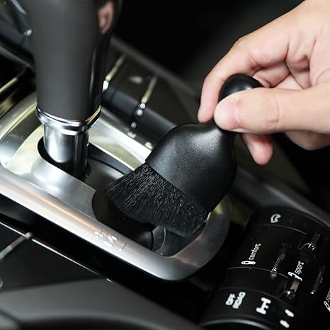 Car Interior Detailing Brush – Soft Bristle Cleaning & Dusting Tool, Auto Dash & Interior Cleaner (Black) Secondary image