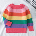 Rainbow children's sweater knitwear