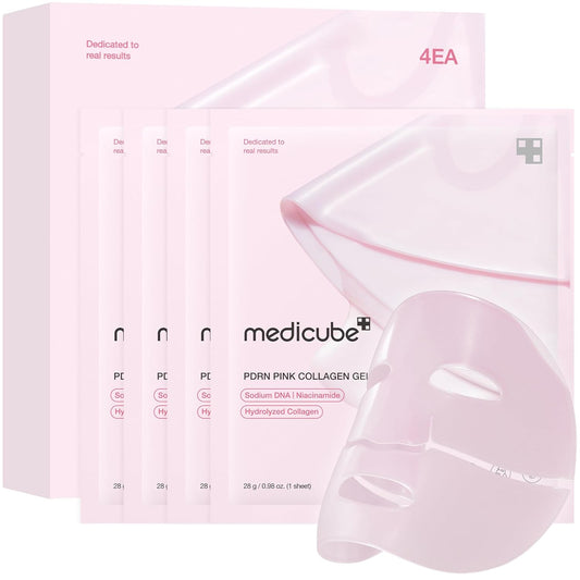 Medicube Jelly Gel Mask: Salmon DNA PDRN & Pink Collagen (4-Pack)