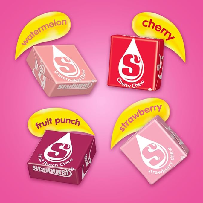 STARBURST FaveREDS Fruit Chews Candy, Chewy Candy