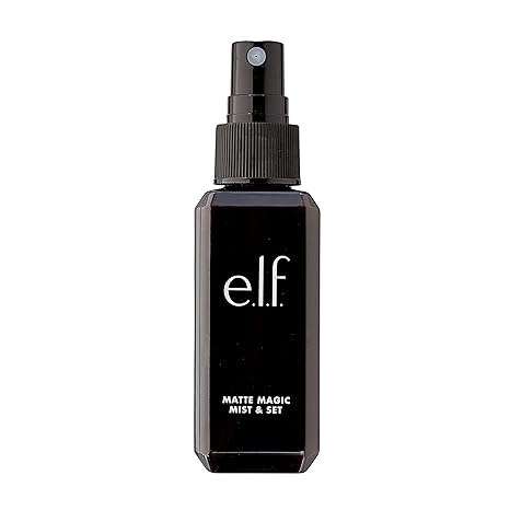 e.l.f. Matte Magic Mist & Set Spray – Long Lasting Mattifying, 2.0 fl oz