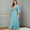 Women's Dubai Embroidered Loose Robe Dress