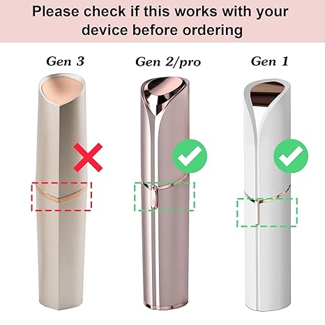 Replacement Heads for Flawless Facial Hair Remover, Replacement Blades for Finishing Touch Flawless Hair Removal Gen 2 Secondary image