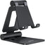 Nulaxy Dual Folding Cell Phone Stand, Fully Adjustable Foldable Desktop Phone Holder Cradle Dock Compatible with iPhone 17 16 15 14 13 12 11 Pro Max Xs Xr X 8, Nintendo Switch, All Phones