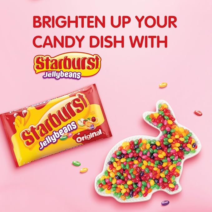STARBURST Original Jellybeans Easter Candy, Easter Basket Essentials, 14 oz. Candy Bag