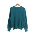 Solid Color Lazy And Loose Thick Needle Pullover