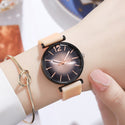 Women's Fashion Gradient Silicone Casual Watch