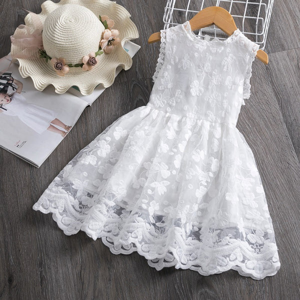 Girls lace princess dress