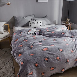 Buy dark-grey Snowflake summer blanket