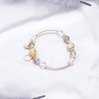 Buy ball-white-crystal-bracelet Bardo Crystal Bracelet Strawberry Quartz White Moonlight