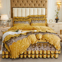 Detachable Bedding Four-piece Duvet Cover Bed Skirt