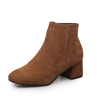 Buy brown Fashion Autumn And Winter New Martin Boots Women