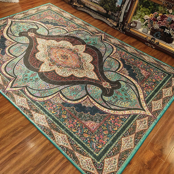 Living Room Coffee Table Vintage Persian Turkish Rug