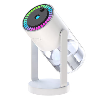 Buy shaking-head-style-white New Projection Starry Sky Top Ambient Light Humidifier Small Portable Anti-Dry Burn Car Home USB Spray Shaking Head