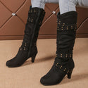 Cowboy Boot Casual Zipper Shoes For Women