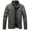 Men's Fleece Padded Coat Casual Stand Collar Jacket