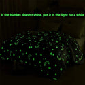 Glowing Polyester Wool Blanket In The Dark