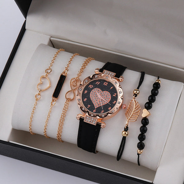 Korean High-end Quartz Watch Minimalist Fashion Set