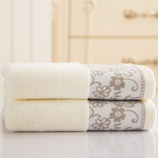 Buy creamy-white Wisteria Flower Cotton Towel