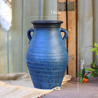 Buy l038-blue Ceramic Old Vases In The Living Room With Dried Flowers