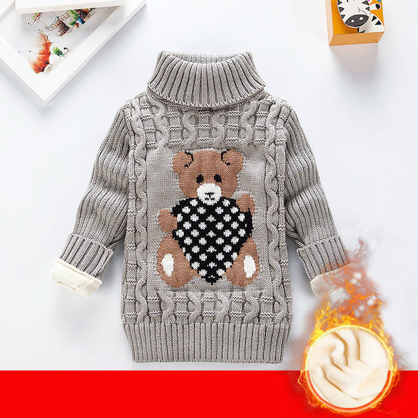 Children sweater plus velvet