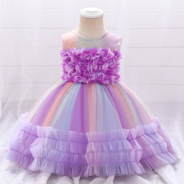 Baby Girls Birthday Gown Princess Dress