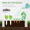 Outsunny Galvanized Raised Garden Bed With Mini Greenhouse Cover, Outdoor Metal Planter Box With 2 Roll-Up Windows For Growing Flowers, Fruits, Vegetables, And Herbs, 50 X 37.5 X 36.25, Green