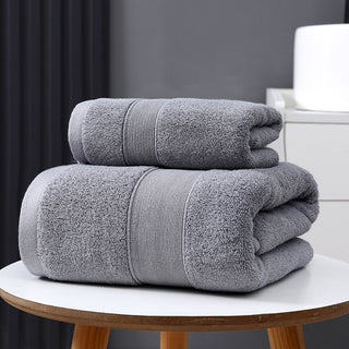 Buy gray Pure Cotton Thickening And Quick-drying Absorbent Bath Towel